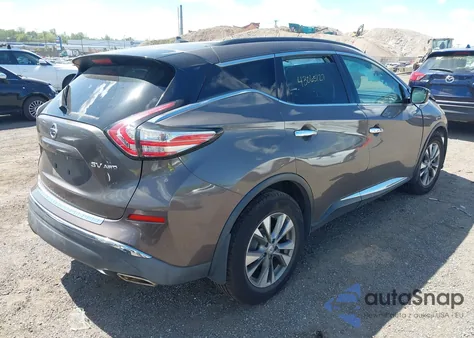 2015 Nissan Murano Sv z USA, uszkodzony, nr VIN 5N1AZ2MH8FN209192